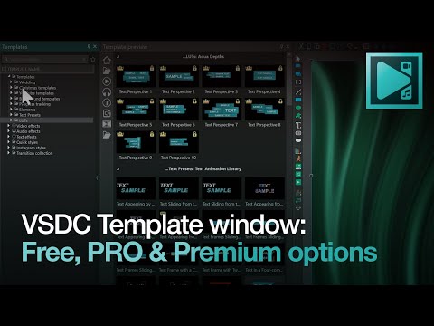 Edit Faster with VSDC Templates: Free, PRO & Premium Options