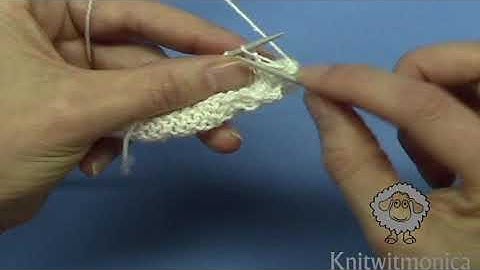 Stretchy Cast Off (Through the Back Loop Method)