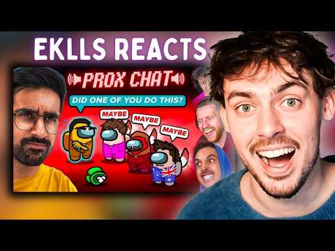 SIDEMEN AMONG US PROXIMITY CHAT BUT THE IMPOSTOR DOESN'T KNOW WHO THE OTHER IMPOSTOR IS (Reaction)
