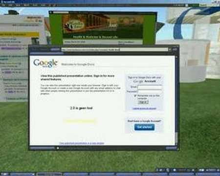 HTML on Prim & build-in web browser in Second Life