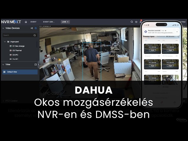 Okosabb mozgásérzékelés telefonról is – Dahua SMD NVR-en és DMSS-ben