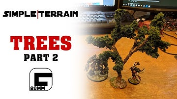 Simple Terrain E03 - Wire Trees Pt 2 - Texutring and Painting