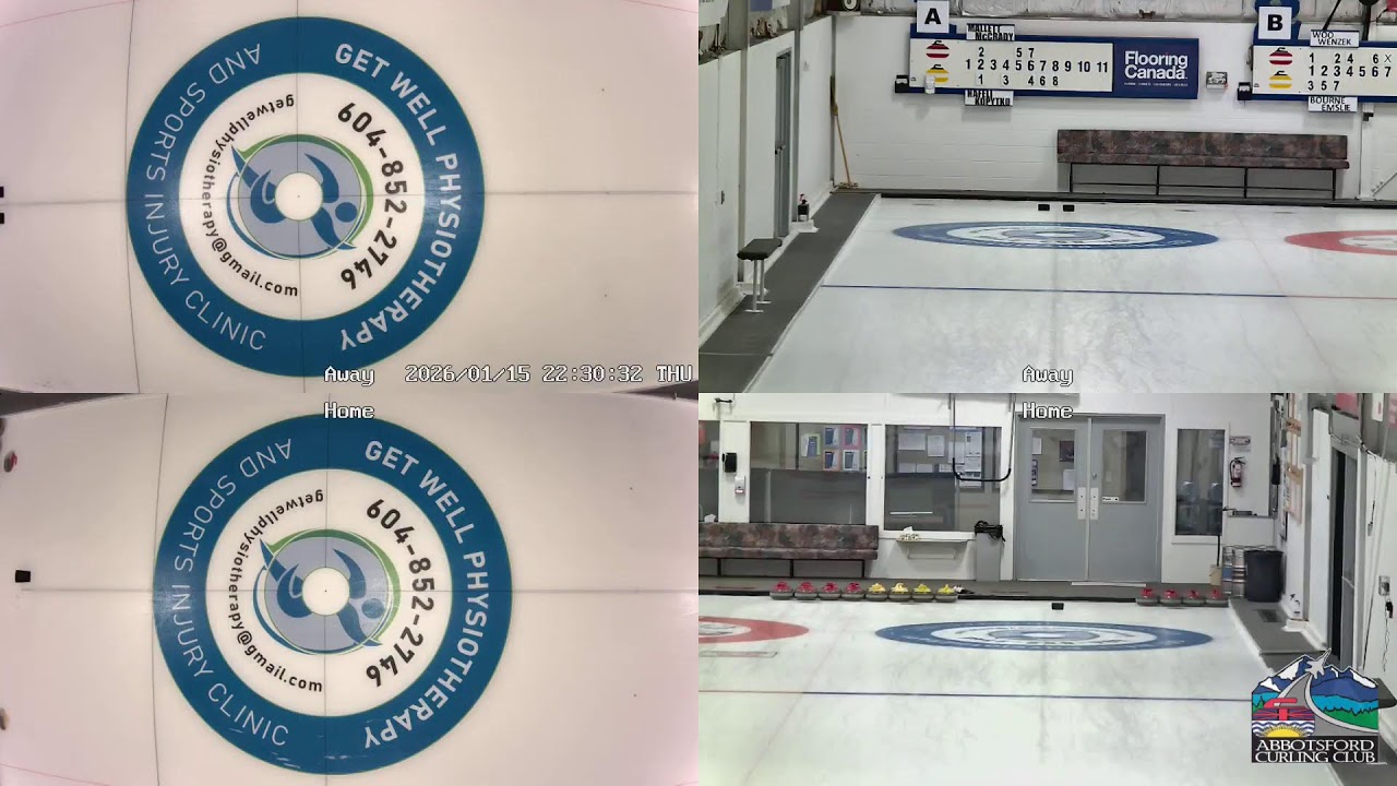 Sheet 1 - 2026 BC Mixed Doubles Curling Championship - Draw 1 (2026-01-15)