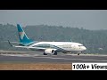 Oman air [WY298] takeoff from calicut airport | HD video