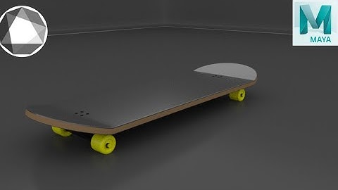 Modeling a 3D skateboard less than 6mins using Autodesk Maya
