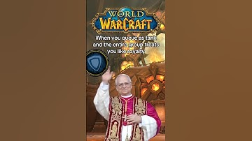 When you queue as tank and the entire group treats you like royalty #worldofwarcraft #warcraft #mmo