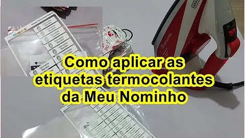 Como passar etiqueta Termocolante?