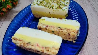 sweet Dessert Kulfi Cake Recipe In Just 4 Minutes || Kulfi Cake Easy Recipe