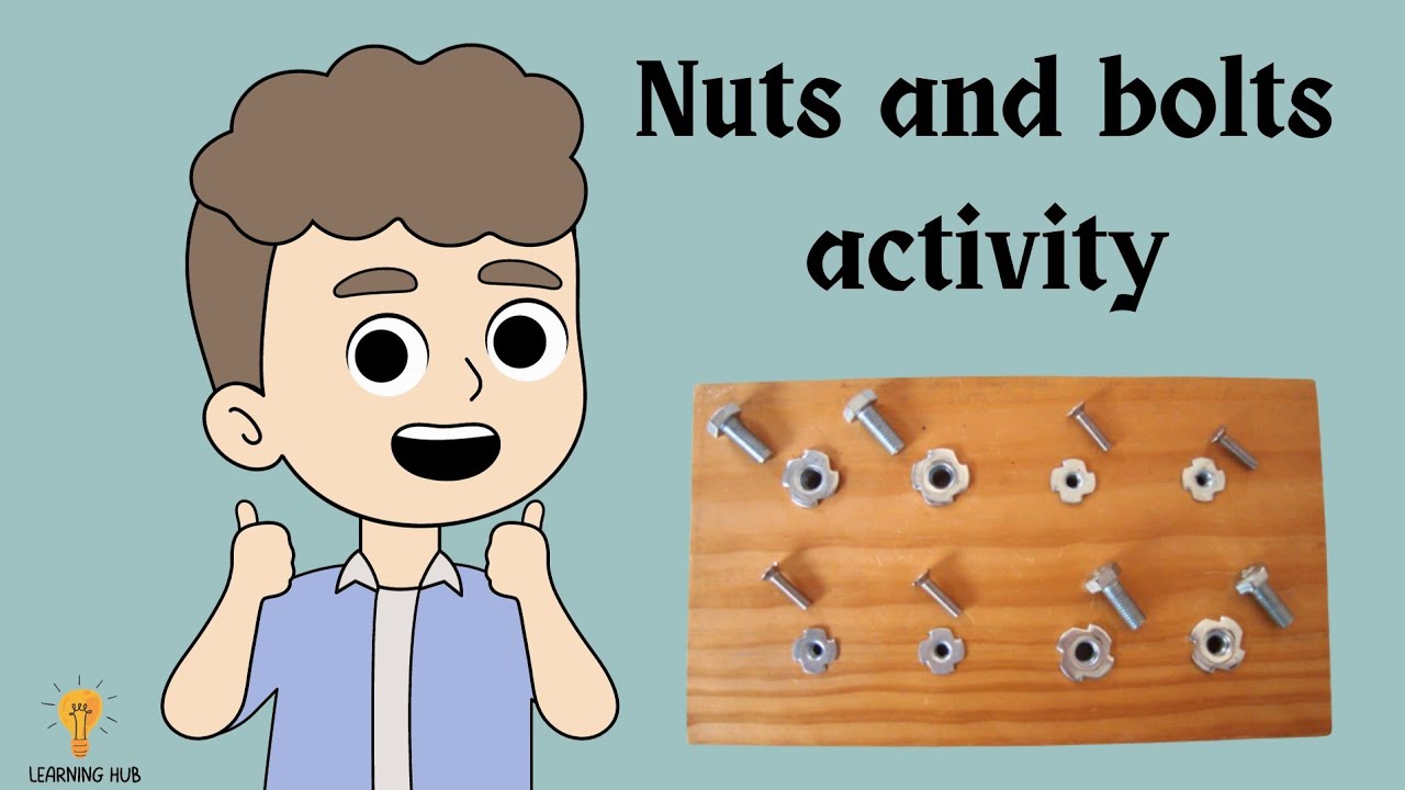 MONTESSORI MINUTE: NUTS AND BOLTS 1 for ages 2.5 – 3 years old