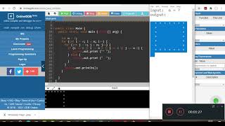 Source Code Java Nested Looping Menampilkan Pola Bintang Berbentuk Persegi - Rectangle Shape