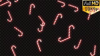 Falling Candy Canes | Motion Graphics - Videohive template