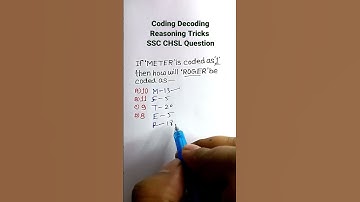 Coding Decoding | Coding Decoding Reasoning Tricks| Reasoning for SSC GD | #shorts