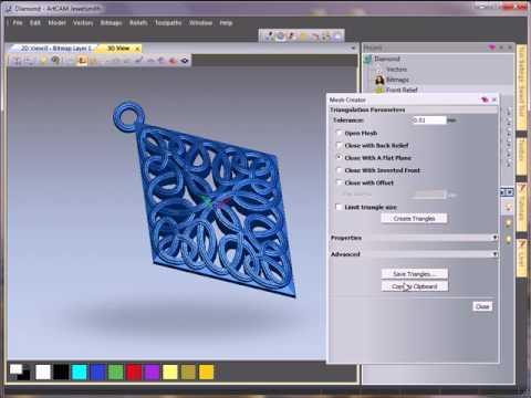 ArtCAM JewelSmith 2010: Celtic Pendant Design