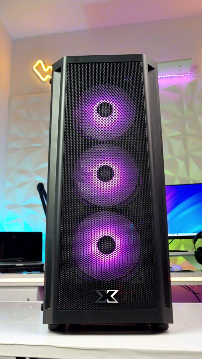 Boitier Xigmatek Phantom RGB avec panneaux vitrés Noir à la Réunion.