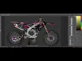 YAMAHA YZF 450 2025 Motocross PSD Mockup 3 VIEW (REAR,SIDE,FRONT)–1-Click Smart Object Customization