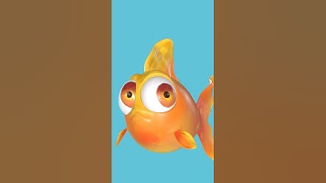 Gold Fish 3D sculpture in nomad app Android | #nomad #3d #sculpture #sculptureonmobile