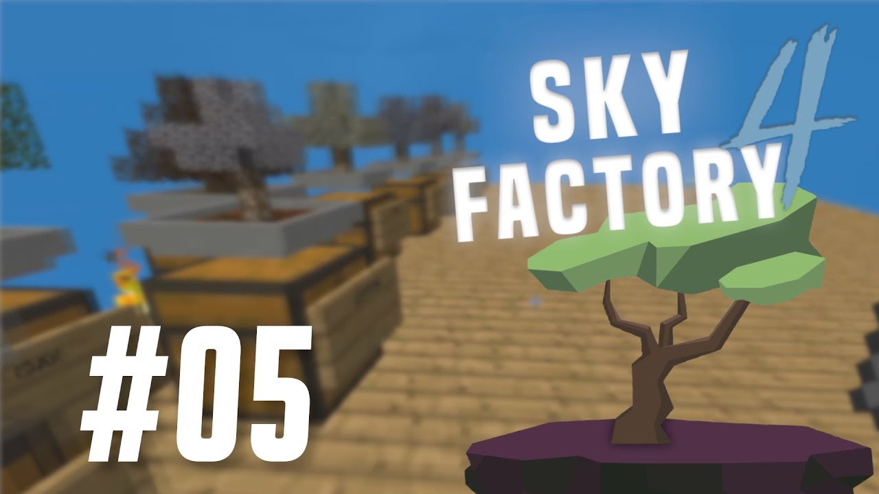 Sky Factory 4 | Iron Amber and Sapling Upgrades | Episode 5 - YouTube
