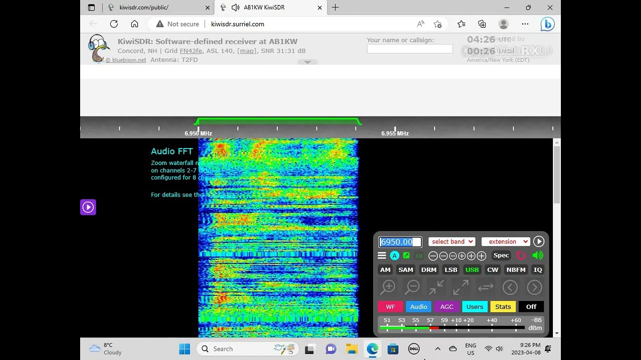 WDDR Drunken DJ Radio 6950 USB 0414 UTC 9 APR 2023