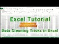 Excel Tutorial I Excel Data Cleaning | Data Cleaning Tricks in Excel I Excel Shortcuts