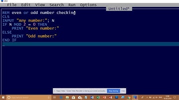 Control Statement in Qbasic