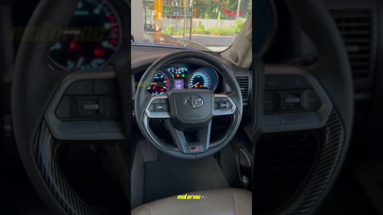 Gr Style Carbon Fiber Leather Steering Wheel for Toyota Land Cruiser