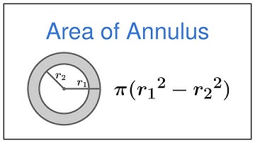Area of Annulus (Circular Ring) — Two Formulas, Perimeter, Width, Example