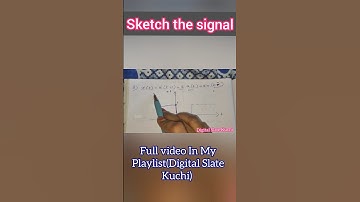 Sketch the signal 1)x(t) =u(t+1) -2u(t) +2u(t-1) 2) x(t) =3u(t) -2u(t-1) +2u(t-3) -5u(t-5)  #shorts