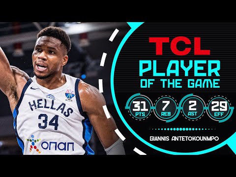 Giannis Antetokounmpo (31 PTS) | TCL Player Of The Game | GRE 🇬🇷 vs ITA 🇮🇹 | FIBA EuroBasket 2025