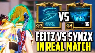 FEITZ VS SYNZX IN RANKED MATCH!! (WITH KAROL G) | PUBG MOBILE