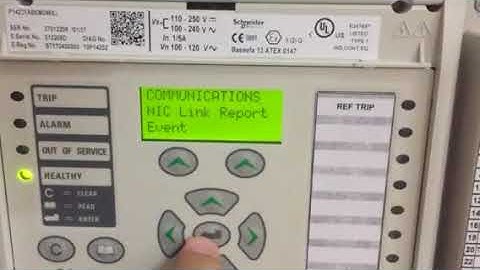 NIC LINK FAIL ALARM Micom P142