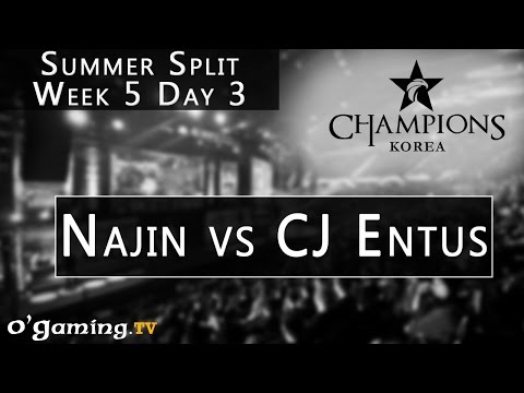 Najin e-mFire vs CJ Entus - LCK Summer Split - Week 5 - Day 3 - Najin vs CJ [FR]