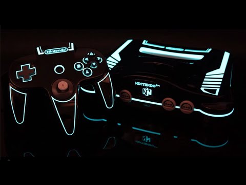 Custom TRON legacy themed Nintendo 64