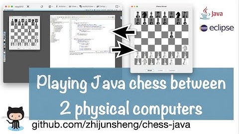 Java Chess 035: Playing Java chess between 2 physical computers