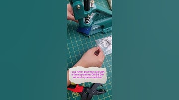 How to install grommets using a press machine.. #sew #sewing #dressmaking #crafting #grommet