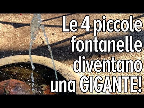 L'esperimento delle 4 fontanelle 💦 [mi sono bagnato tutto!]