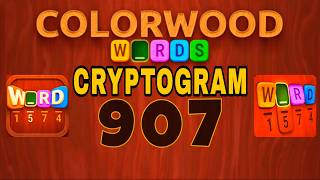 COLORWOOD WORDS CRYPTOGRAM level 907