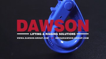 DAWSON GROUP DS1005 G100 GRADE 100 EUROPEAN TYPE EYE SELF-LOCKING HOOK FOR CHAIN SLINGS