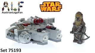Lego Star Wars 75193 Millennium Falcon Microfighter - Lego Speed Build  Review - YouTube