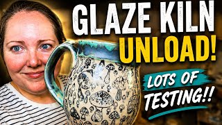 Pottery glaze kiln unloading #69!! All glaze and combinations shared!! 