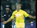 Shoaib akhtar destroyed mohammad hafeez stumps flying  islamabad vs faislabad wolve