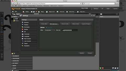 Forwarding your hosted PBX extensions using your Octopus IP online webmail