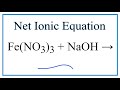 Net Ionic Equations and Reactions