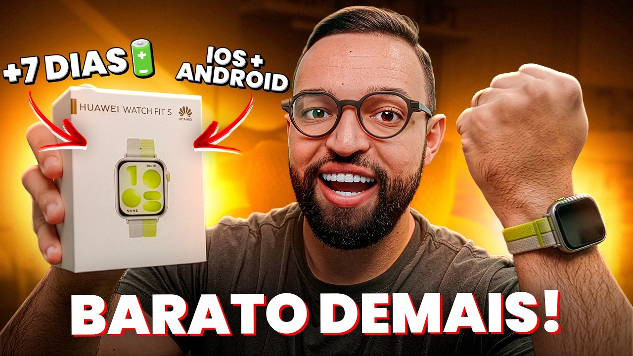 Quer seu primeiro smartwatch? Você PRECISA ver esse! Huawei Watch Fit 5