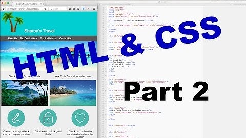 How To Code: HTML & CSS - Website Content + Floating Divs | Beginner Tutorial Part 2