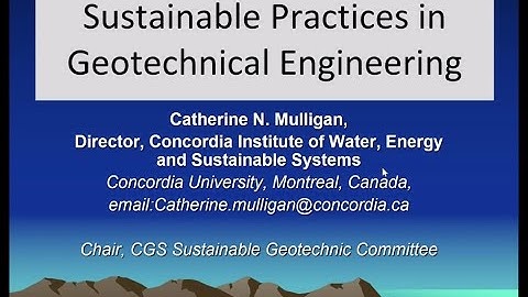Sustainable Practices for Geotechnical Engineering