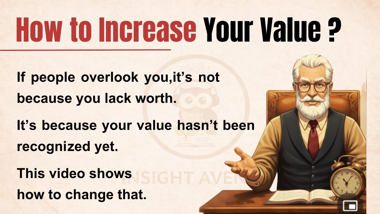 How to Increase Your Value ? | Learn English With Podcast | Motivational Lessons ✅