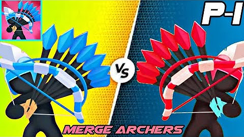 begining of merge archers: castle defense game part 1 | level 1 to 7 complete | android gameplay