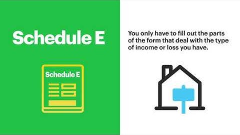 What is Schedule E? | H&R Block