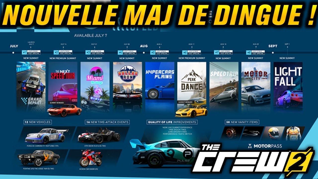 THE CREW 2 - TOUTES LES NOUVEAUTÉS DE LA NOUVELLE MAJ ! (26 nouvelles
