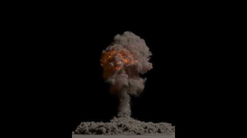 Nuclear blast simulation - Phoenix FD for 3ds Max